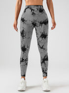 Tie Dye Slimming Yoga Leggings, Butt Lifting High Stretch Casual Fitness Yoga Pants, Women's Activewear