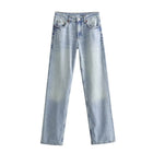 Autumn And Winter Jeans High Waist Straight Pants Women's Wide-leg Pants