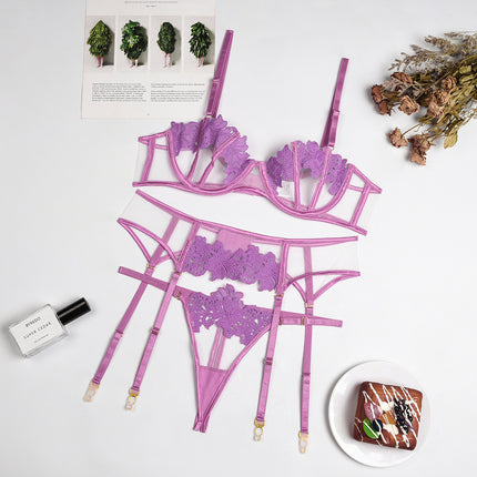 Sexy Thong Flower Embroidery Sexy Lingerie