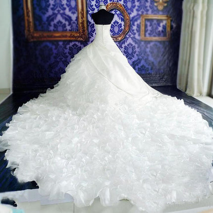Wedding Dress High-end Dress With Big Tail