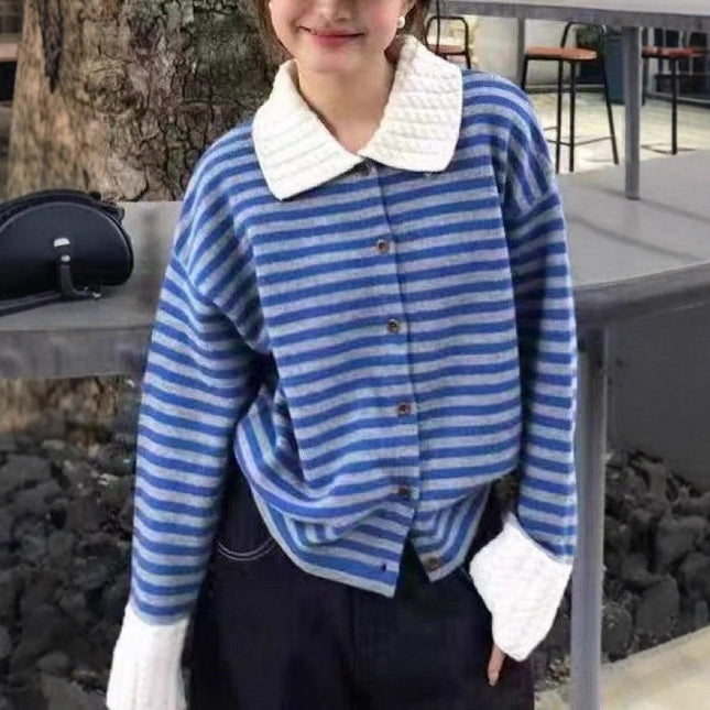 Long Sleeve Knitted Sweater Petite Top Tide