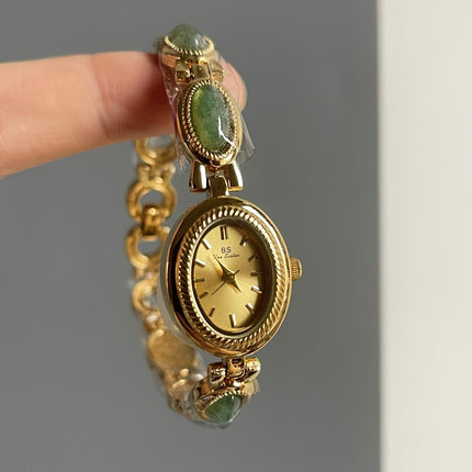 Jade Oval Small Dial Watch Female Bracelet