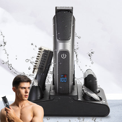 Men's Multifunctional Hair Clipper Digital Display Whole Bdy