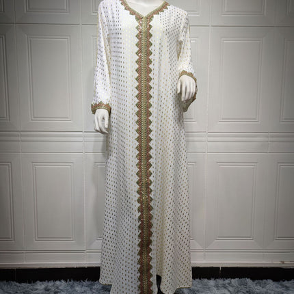 Summer Bronzing Muslim Dubai Gown