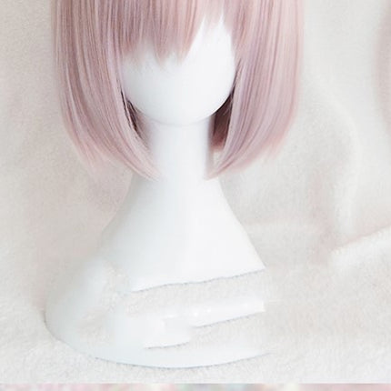 Fate Grand Order shield girl school girl cosplay wig