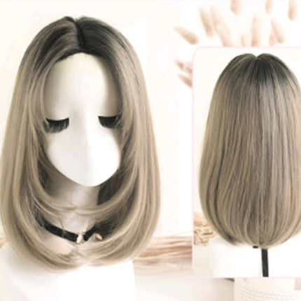 Wig in the long straight hair fashion realistic wig wig long straight hair