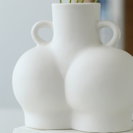 Ceramic Handicraft Decoration Flower Biscuits Body Art Vase Wholesale