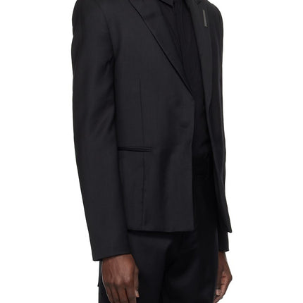 Men's Black Classic Blazer & Wide Leg Pants Set