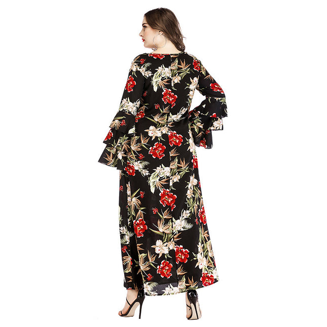 Plus size ladies long dress