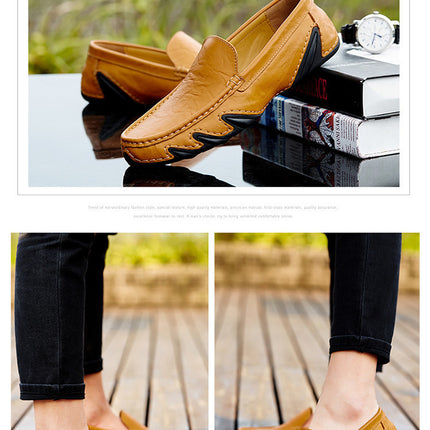 Retro British Style Small Leather Shoes For Men