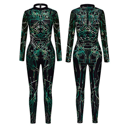 Digital Printing Series Men's And Women's Jumpsuit