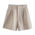 Beige Shorts
