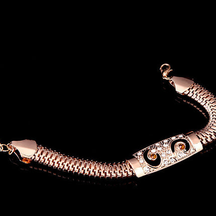 Exaggerated Punk Necklace Earrings Bracelets And Rings Set Of Four
