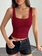 Top With Deep U-Neck And Racerback