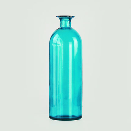 Mouth Glass Vase Clear Blue Simple Nordic Inserted Vase