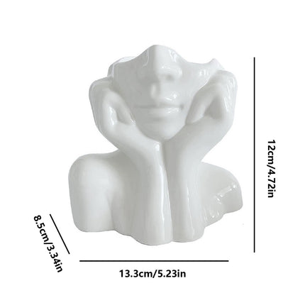 Resin Vase Human Body Shape Home Decoration Art Vase