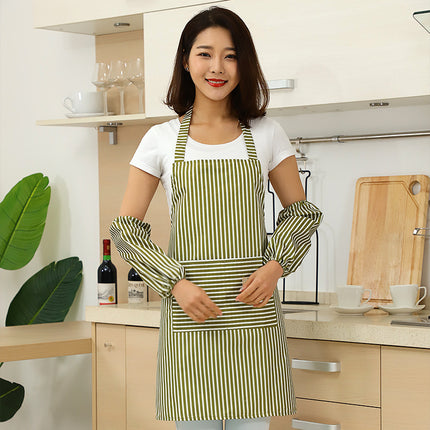 Peach Skin Fabric Cloth Stain-resistant Apron Set