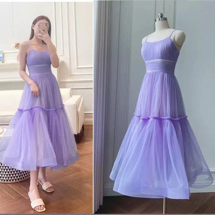 Women's Cotton Evening Dress For Birthday Party