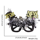 2024 New Year Party Funny Holiday Decorative Glasses Photo Props Glasses Frame