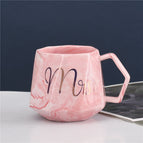 Stone pattern pink single cup
