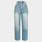 New Jeans Loose Leisure All-matching Simple And Thin Half-length Pants Straight-leg Pants Women