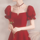 Burgundy Medium length