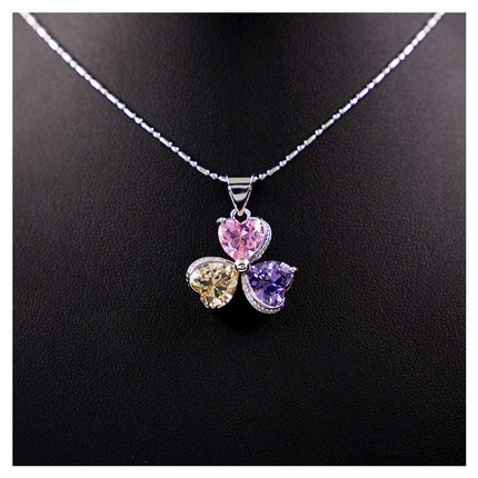 Clover Zircon Diamond Jewellery Set Women