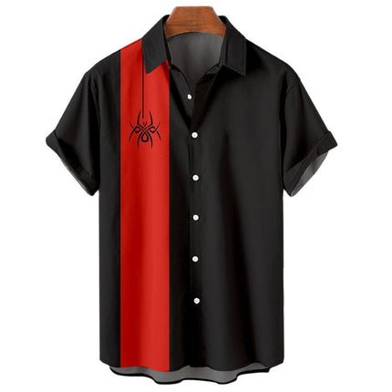 Men's Hawaiian Shirt Casual Button Short Sleeve