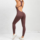 Zippered Yoga Fitness Jumpsuit Sleeveless Tummy Control Stretch Shapewear Butt Lifting Sportswear Women Fashion Outfits Clothing