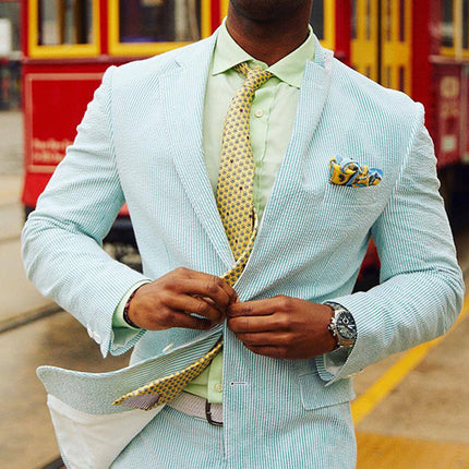 Two-piece Digital Printing Suit With Two Buttons Suit