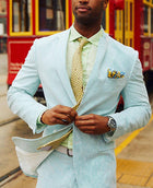 Two-piece Digital Printing Suit With Two Buttons Suit