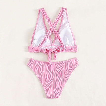 Halter Strap Split Swimsuit Women's Bikini