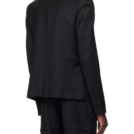 Men's Black Classic Blazer & Wide Leg Pants Set