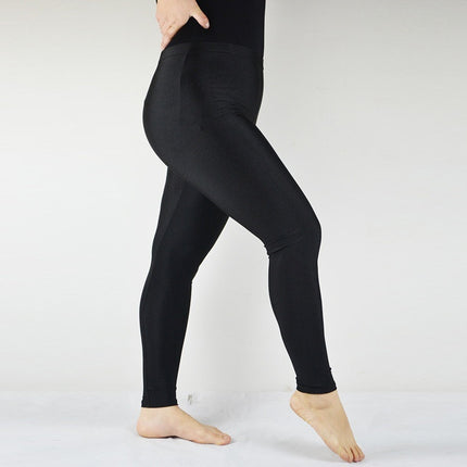 Nylon Plus-sized Plus Size High Waist Leggings