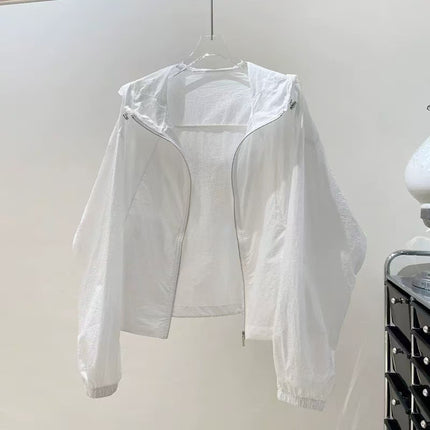 Elegant Breathable Sun Protection Clothing Women's Thin Cardigan Sun Protection Coat