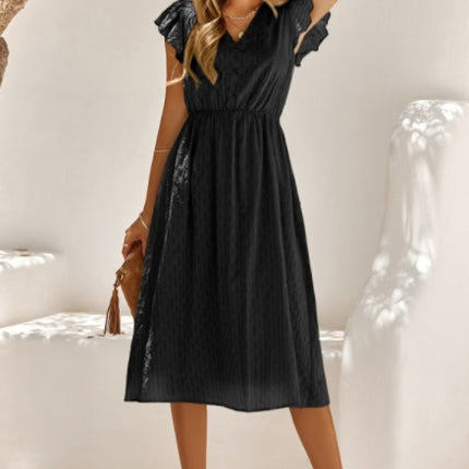 Summer Casual Women's Solid V-neck Dress