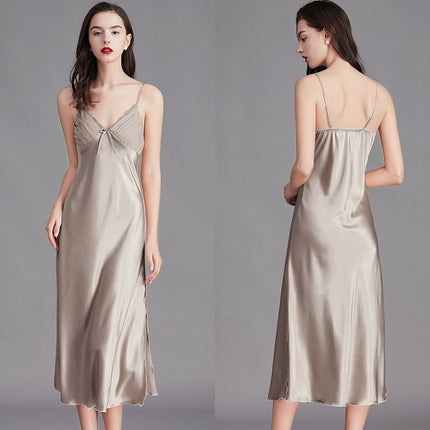 Pajamas Women Summer Ladies Ice Silk