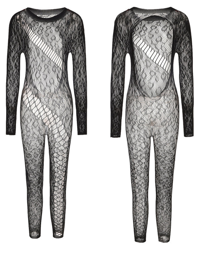 Hollow Temptation Jumpsuit Plus Size