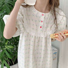 Summer New Floral Lace Nightdress For Women