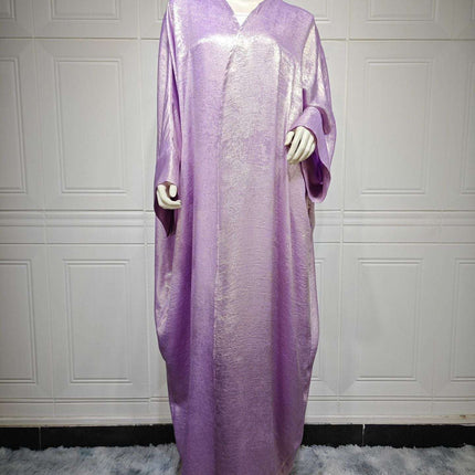 Muslim Fashion Bronzing Robe Abaya Outer Wear