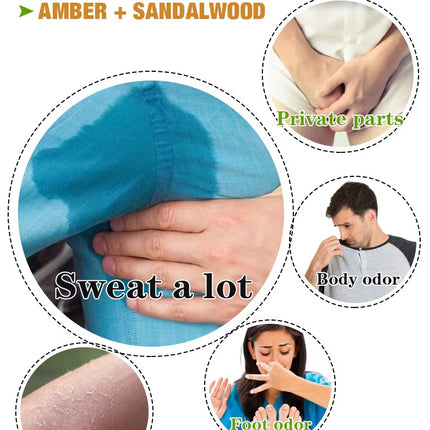 Herbal Deodorant Antiperspirant Stick Body Glide Natural Vegan Sandal Amber Sweat Odor Balm Deodorant Stick