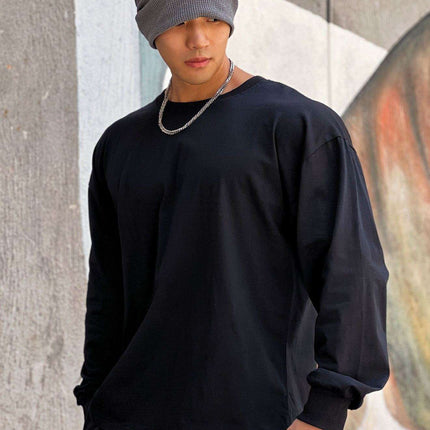 Loose Fitness Clothes Sports Clothes Long Sleeve T-shirt Pullover Hoodie Thin Section Men