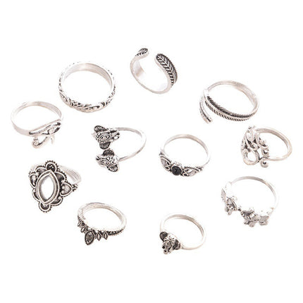 Women's Vintage Water Drop Diamond Ring Suit
