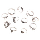 Women's Vintage Water Drop Diamond Ring Suit