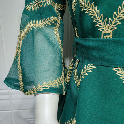 Middle East Muslim Temperament Gauze Dress