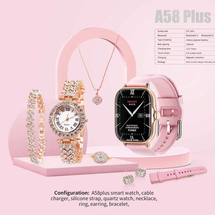 Smart Watch Bluetooth Calling Heart Rate Blood Oxygen Women