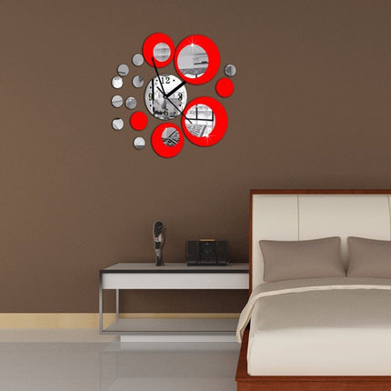 3D Acrylic Digital Mirror Wall Sticker Wall Clock