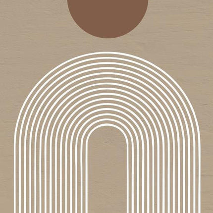 Modern Abstract Curved Canvas Painting Wall Art Poster