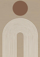 Modern Abstract Curved Canvas Painting Wall Art Poster