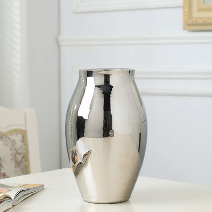 Decoration Soft Decoration Art Ceramic Gilded Silver Vase